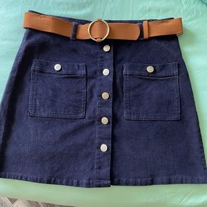 Peach Love California Corduroy Mini Skirt